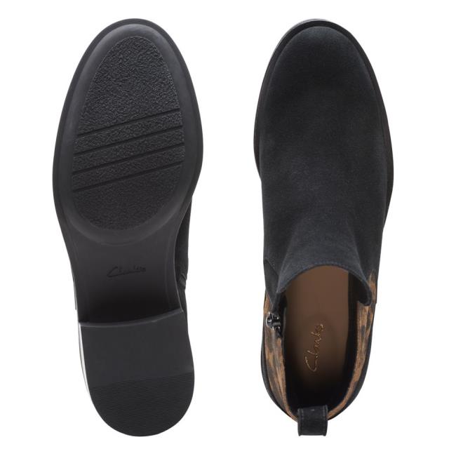 Clarks Memi Zip Gležnarji Ženske Leopárd | CLK260PTU