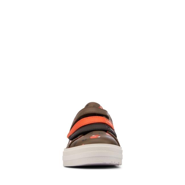 Clarks Nova Early Kid Modne Superge Dekleta Kaki | CLK941GDK