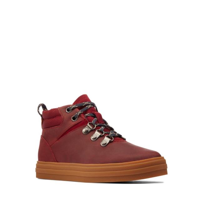 Clarks Nova Hike Kid Originals Škornji Dekleta Bordo | CLK407WZX