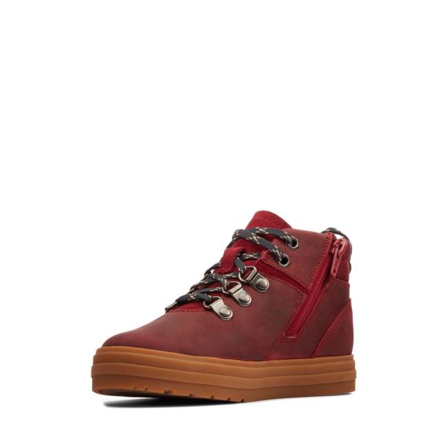 Clarks Nova Hike Kid Originals Škornji Dekleta Bordo | CLK407WZX