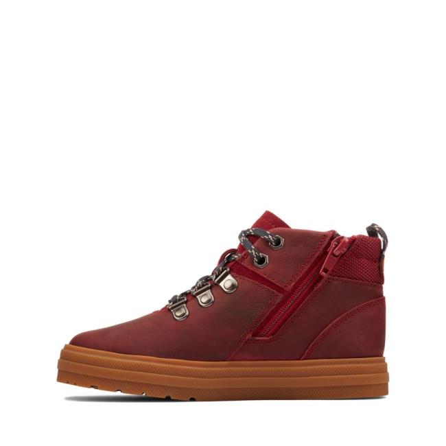 Clarks Nova Hike Kid Originals Škornji Dekleta Bordo | CLK407WZX