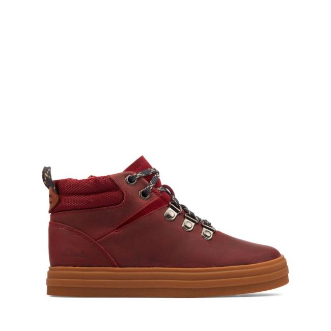 Clarks Nova Hike Kid Originals Škornji Dekleta Bordo | CLK407WZX