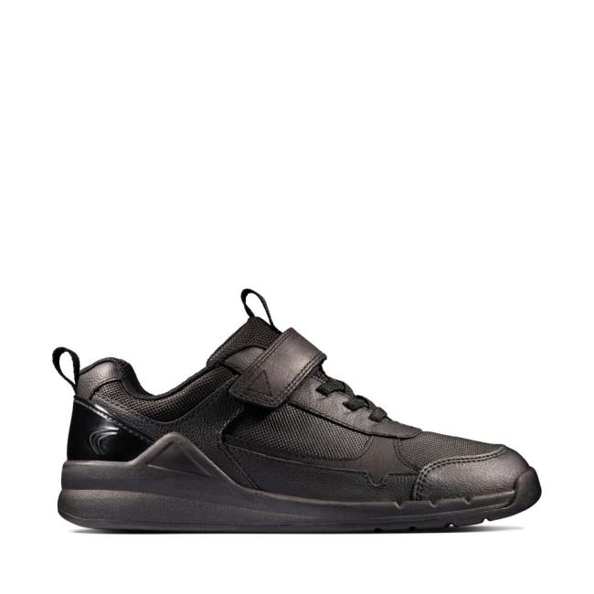 Clarks Orbit Sprint Youth Superge Dekleta Črne | CLK954KJC