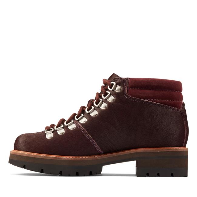 Clarks Orianna Alpine Gležnarji Ženske Bordo | CLK187CXP