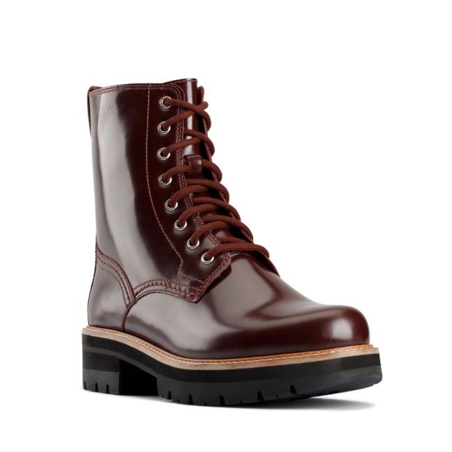 Clarks Orianna Hi Gležnarji Ženske Bordo | CLK346BWQ