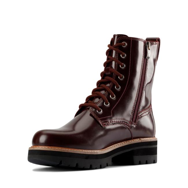 Clarks Orianna Hi Gležnarji Ženske Bordo | CLK346BWQ