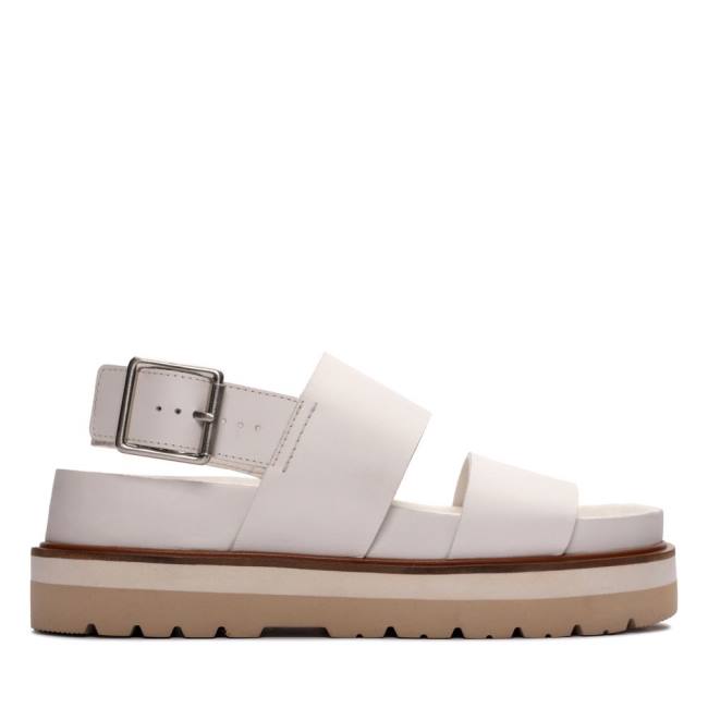 Clarks Orianna Strap Sandale Ženske Bele | CLK175NYU