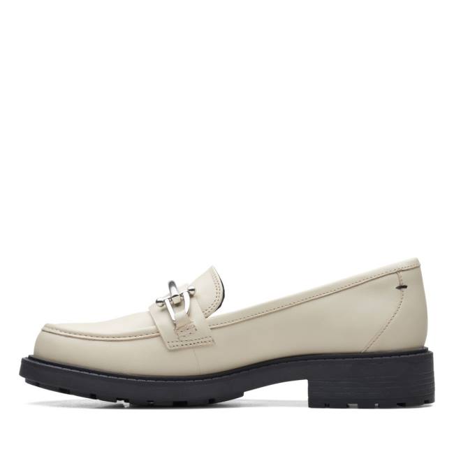 Clarks Orinoco2 Edge Mokasini Ženske Bele | CLK703BYR