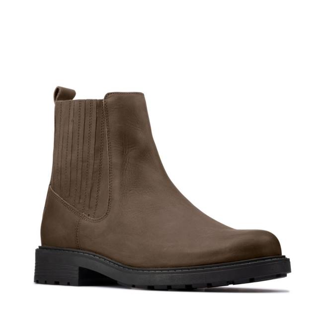 Clarks Orinoco2 Mid Gležnarji Ženske Temno Olivno Zelene | CLK698BAM