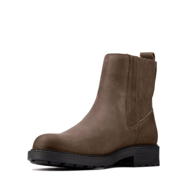 Clarks Orinoco2 Mid Gležnarji Ženske Temno Olivno Zelene | CLK698BAM