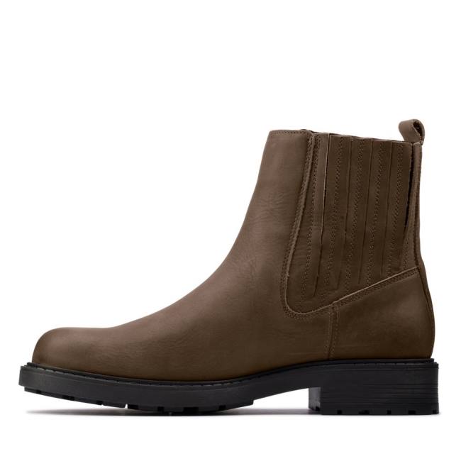 Clarks Orinoco2 Mid Gležnarji Ženske Temno Olivno Zelene | CLK698BAM