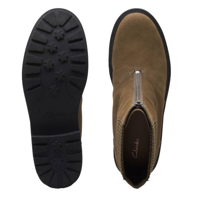 Clarks Orinoco2 Up Gležnarji Ženske Temno Olivno Zelene | CLK268APC