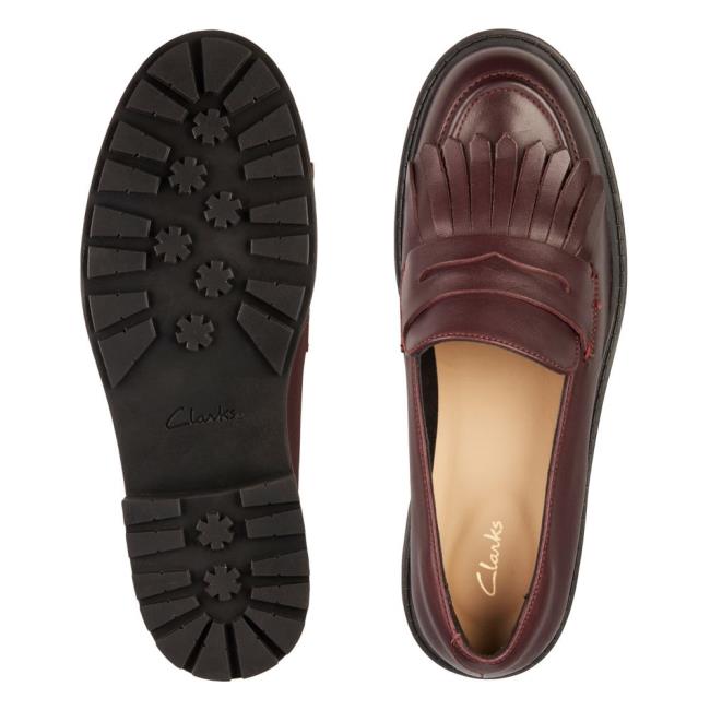 Clarks Orinoco 2 Loafer Mokasini Ženske Bordo | CLK385ETH