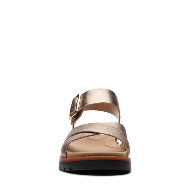 Clarks Orinoco Strap Sandale Ženske Metal | CLK210AMC