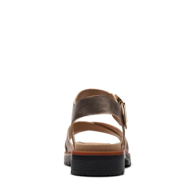 Clarks Orinoco Strap Sandale Ženske Metal | CLK210AMC