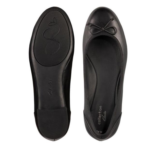 Clarks Patale Pump Ravni Čevlji Ženske Črne | CLK612CJI