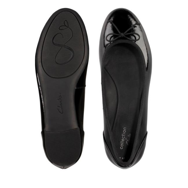 Clarks Patale Pump Ravni Čevlji Ženske Črne | CLK803GRI