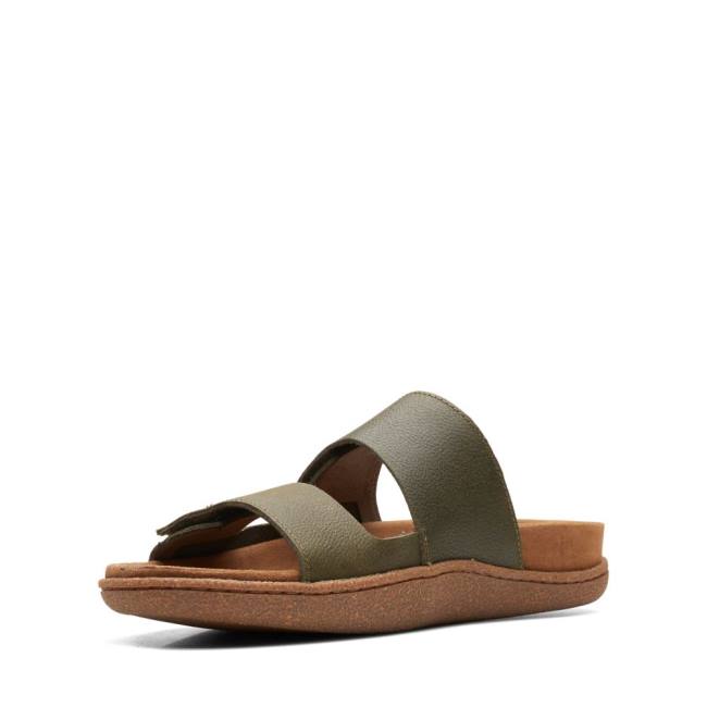 Clarks Pilton Strap Sandale Moški Temno Olivno Zelene | CLK053EMQ