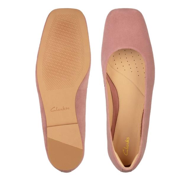 Clarks Pure Ballet 2 Ravni Čevlji Ženske Roza | CLK645OWU