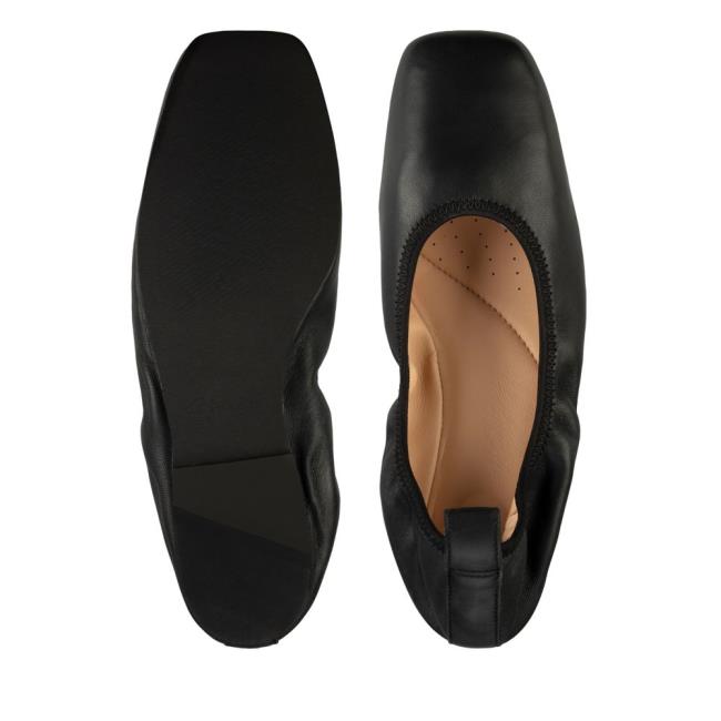 Clarks Pure Ballet Ravni Čevlji Ženske Črne | CLK921KWV