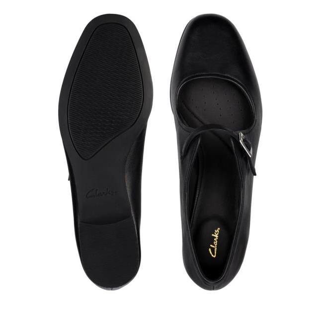 Clarks Pure Flat Ravni Čevlji Ženske Črne | CLK290VAL