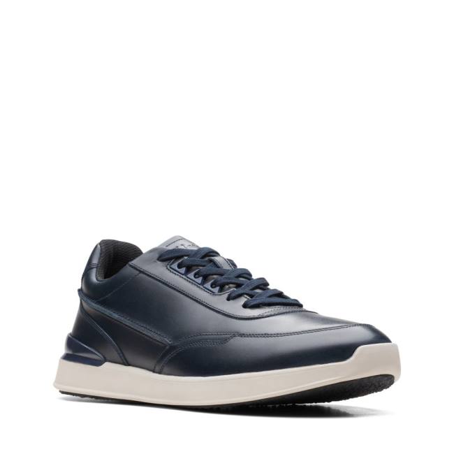 Clarks Race Lite Lace Superge Moški Temno Modre | CLK813YRG