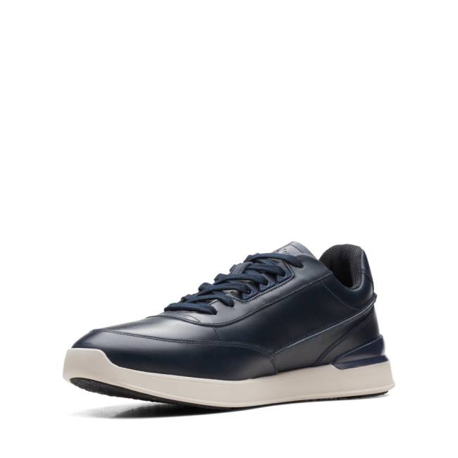 Clarks Race Lite Lace Superge Moški Temno Modre | CLK813YRG