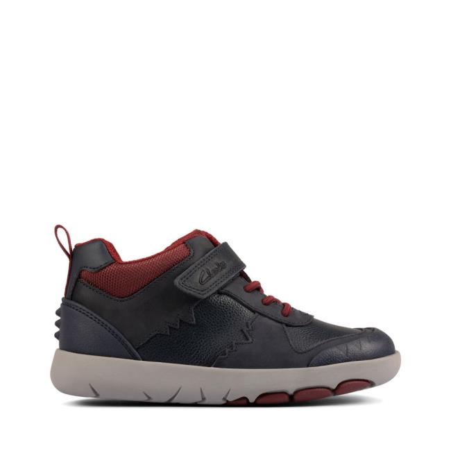 Clarks Rex Park Kid Superge Fantje Temno Modre | CLK250SKE