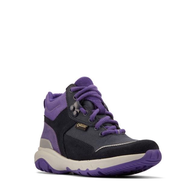 Clarks Rock Race GORE-TEX Kid Originals Škornji Fantje Temno Modre | CLK518SPJ