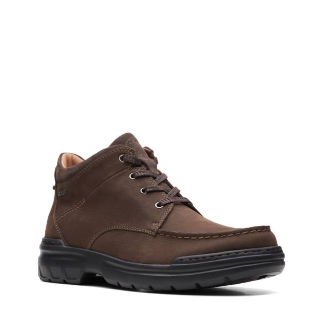 Clarks Rockie 2 HI GORE-TEX Gležnarji Moški Rjave | CLK324RST