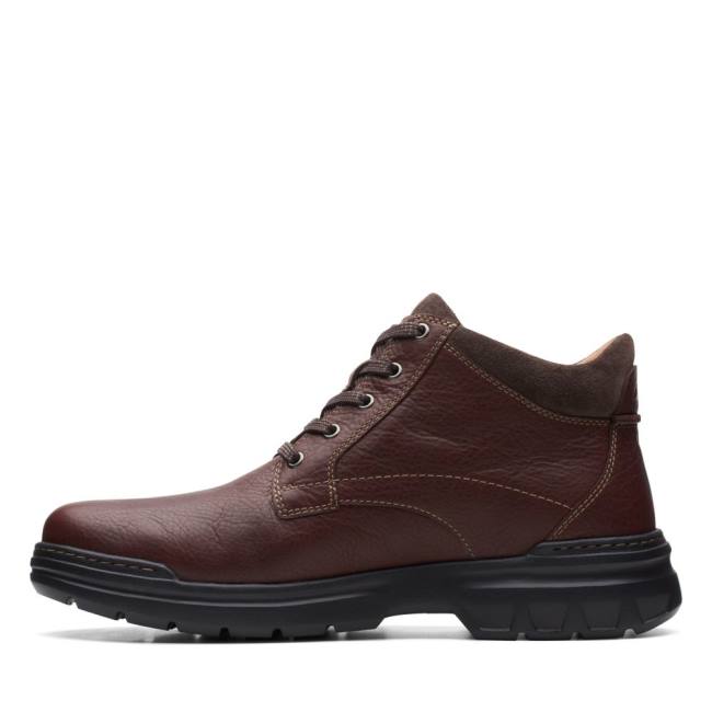 Clarks Rockie 2 Up GORE-TEX Gležnarji Moški Temno Rdeče | CLK038UXC