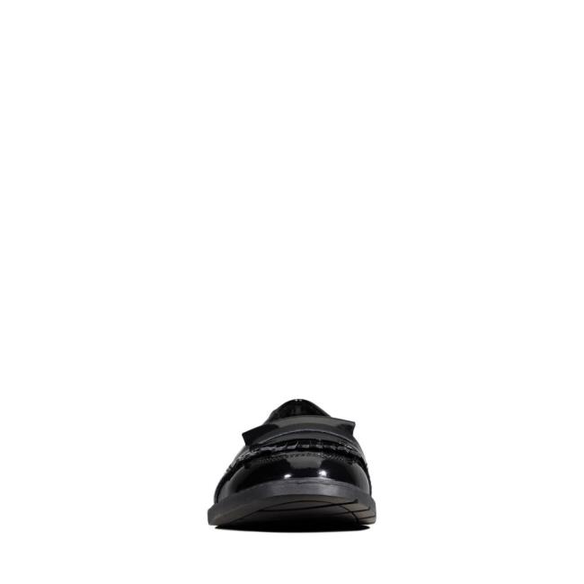 Clarks Scala Bright Kid Modne Superge Dekleta Črne | CLK843KZY