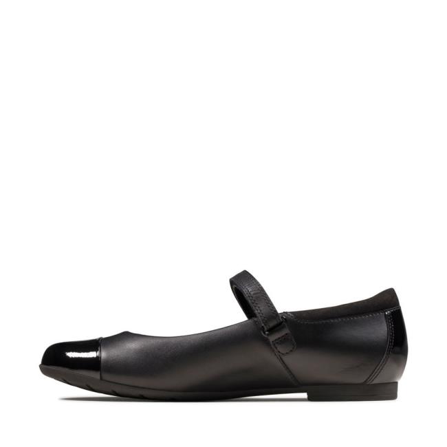 Clarks Scala Gem Youth Modne Superge Dekleta Črne | CLK059UPM