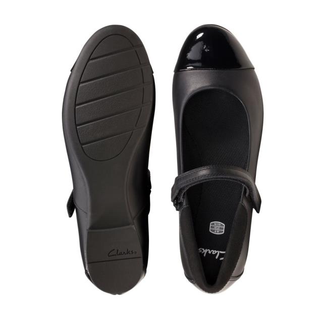 Clarks Scala Gem Youth Modne Superge Dekleta Črne | CLK059UPM