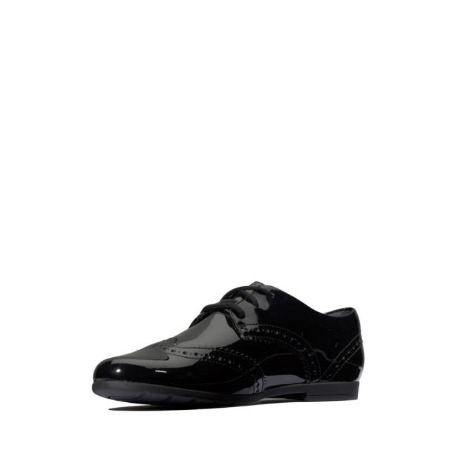 Clarks Scala Lace Kid Modne Superge Dekleta Črne | CLK823SVC