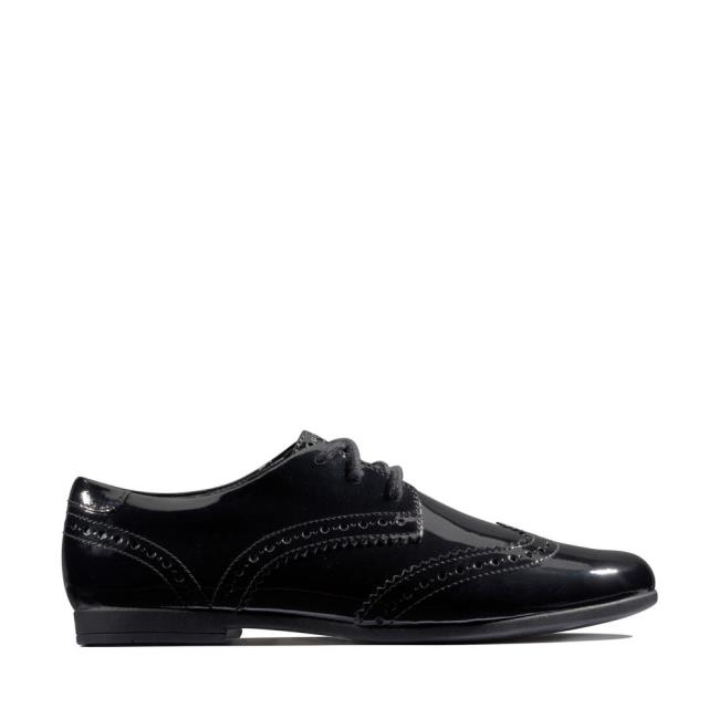 Clarks Scala Lace Youth Modne Superge Dekleta Črne | CLK147KYU