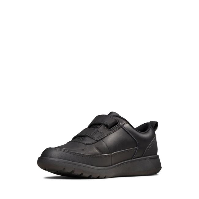 Clarks Scape Flare Kid Modne Superge Fantje Črne | CLK052YWC