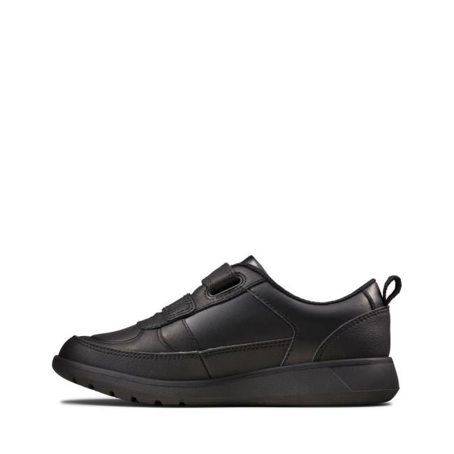 Clarks Scape Flare Kid Modne Superge Fantje Črne | CLK052YWC