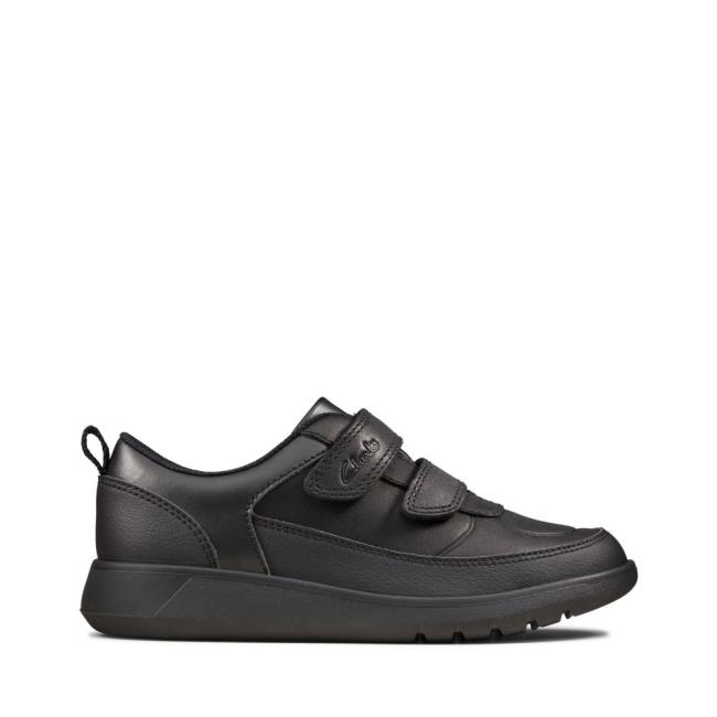 Clarks Scape Flare Kid Modne Superge Fantje Črne | CLK052YWC