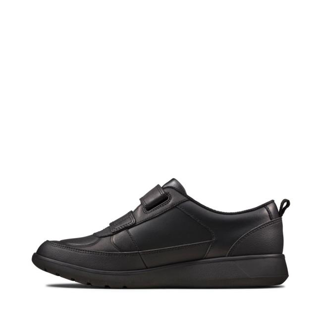 Clarks Scape Flare Youth Modne Superge Dekleta Črne | CLK964DUF