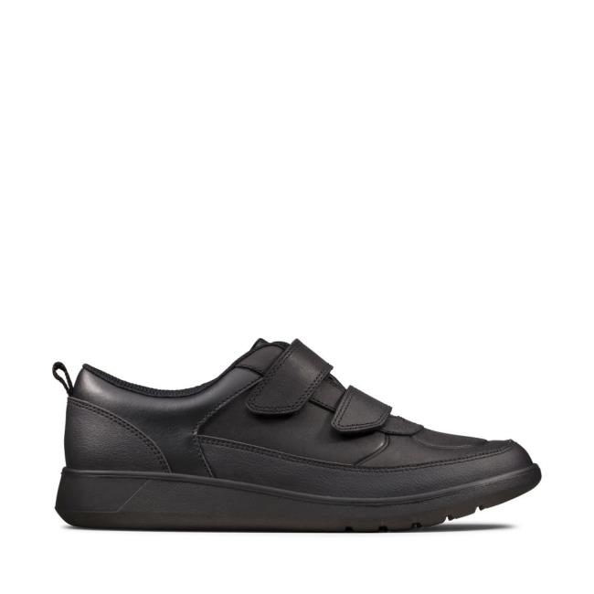 Clarks Scape Flare Youth Modne Superge Dekleta Črne | CLK964DUF