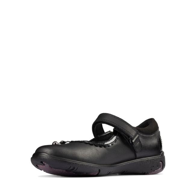 Clarks Sea Shimmer Kid Modne Superge Dekleta Črne | CLK860CAX