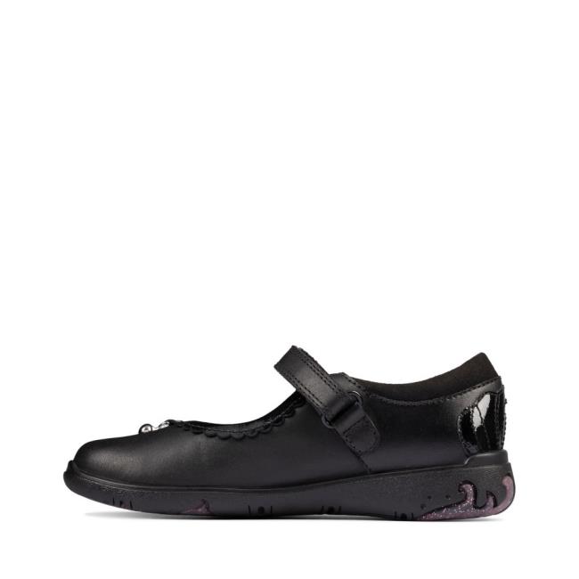 Clarks Sea Shimmer Kid Modne Superge Dekleta Črne | CLK860CAX