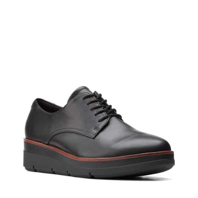 Clarks Shaylin Lace Črne Čevlji Ženske Črne | CLK679TFI