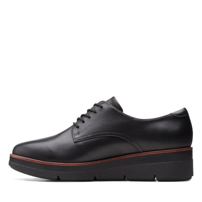 Clarks Shaylin Lace Črne Čevlji Ženske Črne | CLK679TFI