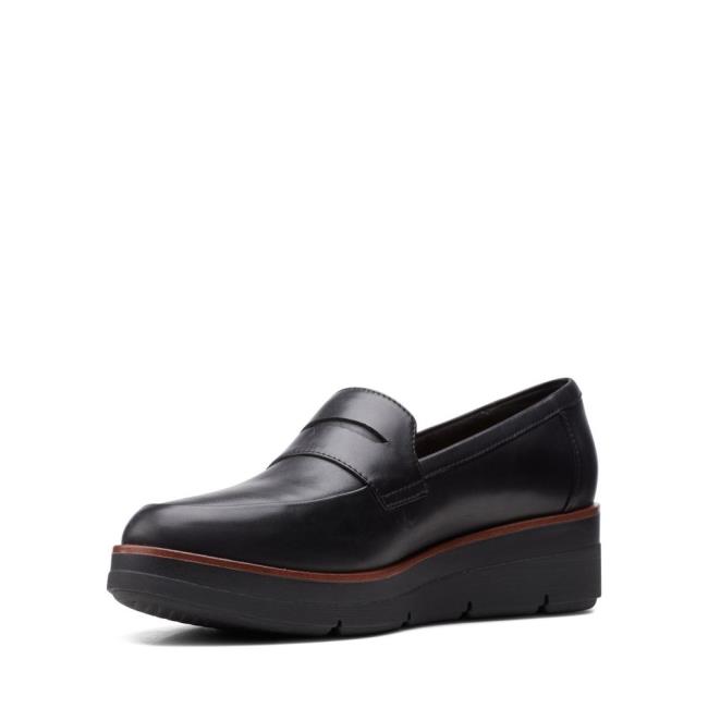 Clarks Shaylin Step Črne Čevlji Ženske Črne | CLK924OYL