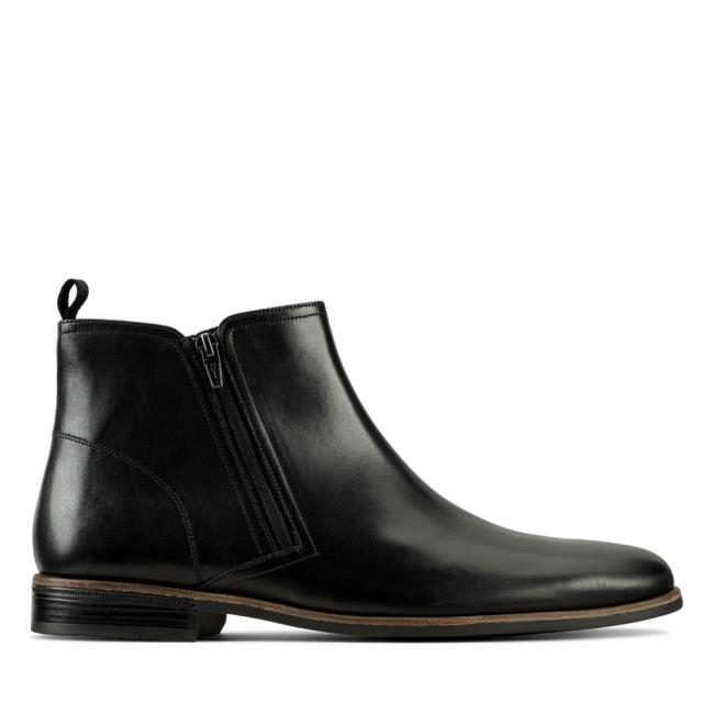 Clarks Stanford Zip Originals Škornji Moški Črne | CLK863HOL