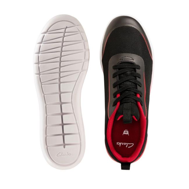 Clarks Suburb Spark Youth Superge Dekleta Črne | CLK215WJS