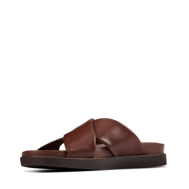 Clarks Sunder Cross Sandale Moški Rjave | CLK378UQS