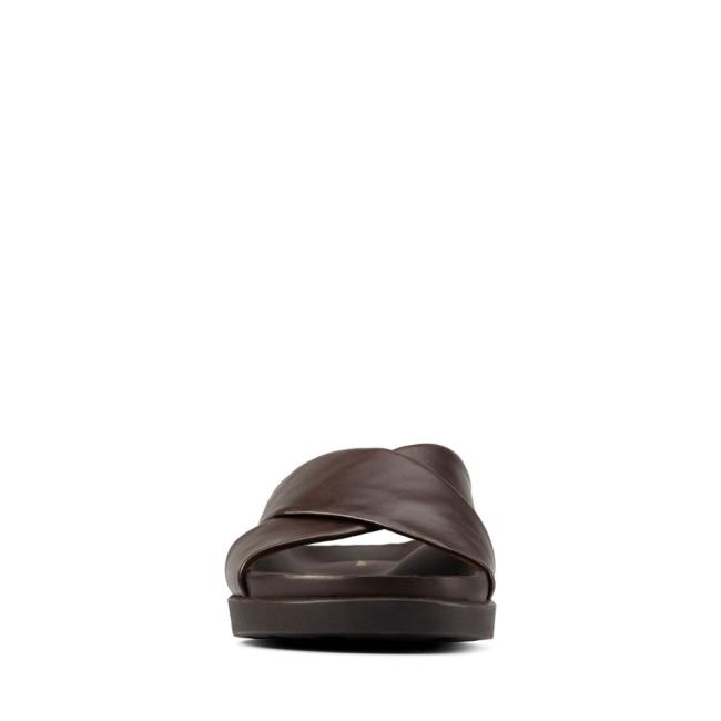 Clarks Sunder Cross Sandale Moški Temno Rjave | CLK210AMH